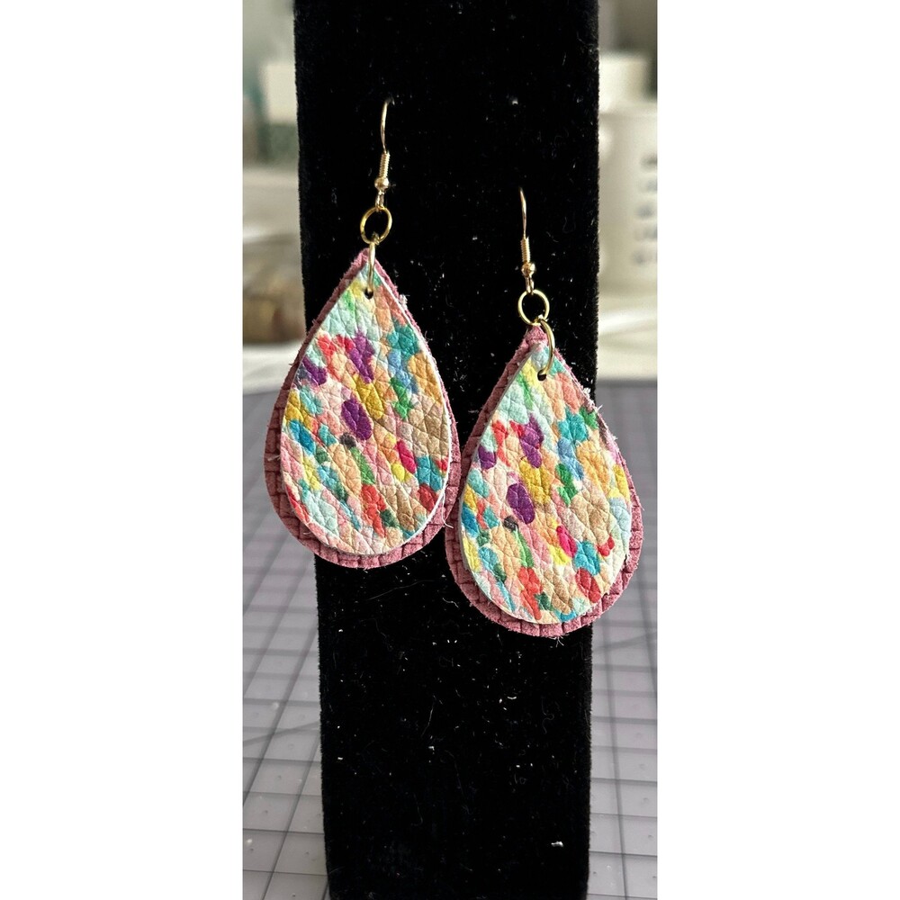 Confetti Leather Earrings